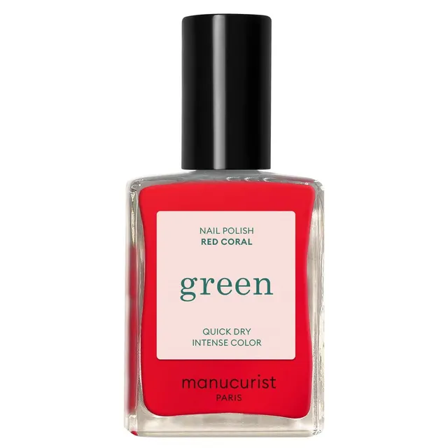 MANUCURIST Green Nail Polish Red Coral 15ml