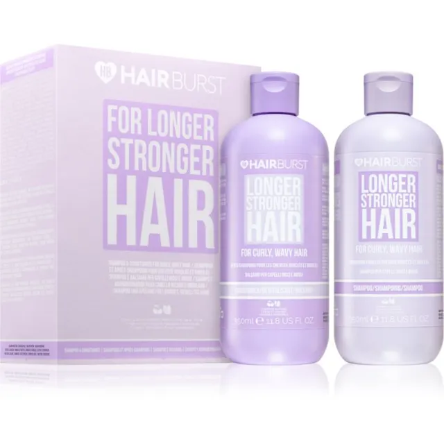 Hairburst Longer Stronger Hair Curly, Wavy Hair Set Kinkekomplekt lokkis juustele