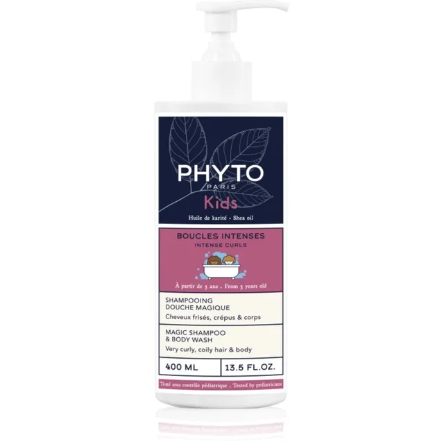 Phyto Kids Intense Curls Magic Shampoo & Body Wash Šampoon ja dušigeel lastele 400 ml
