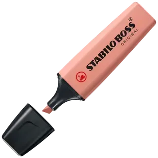 Tekstimarker, BOSS ORIGINAL sienna punane, STABILO, 1 tk