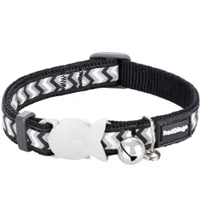 Kassi kaelarihm helkurmustriga Reflective Ziggy Black (Red Dingo)