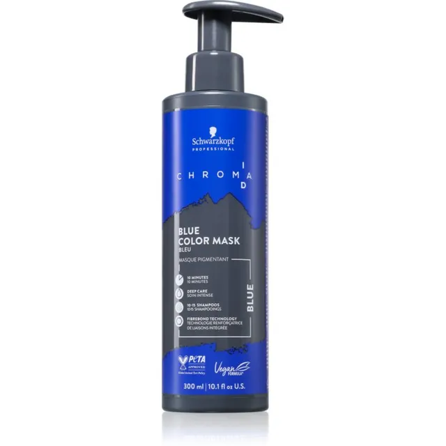 Schwarzkopf Professional Chroma ID Color Mask Intensiivne bonding-tehnoloogial põhinev värvimask juustele varjund Blue 300 ml