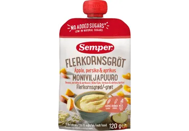 Mitmeviljapuder õun,virsikSEMPER 120g 8k