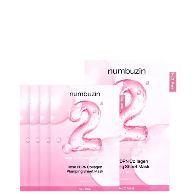 NUMBUZIN No.2 Rose PDRN Collagen Plumping Sheet Mask 5x33ml