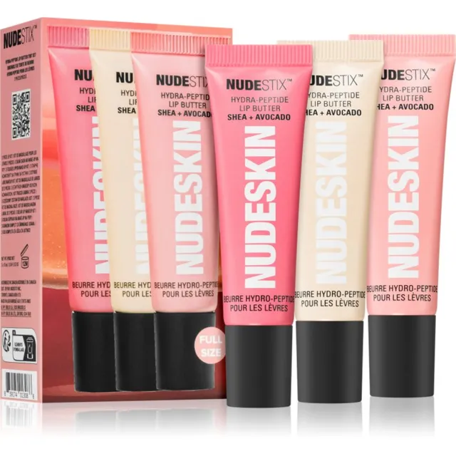 Nudestix Nudeskin Hydra-Peptide Lip Butter Tint Set Kinkekomplekt huultele