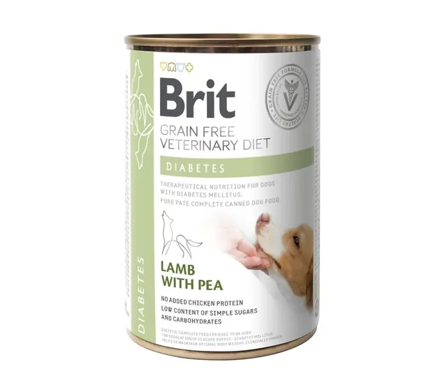 Brit GF Diabetes erisööt, konserv koerale, 400 g