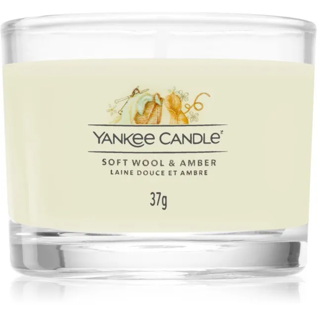 Yankee Candle Soft Wool & Amber votiivküünal 37 g