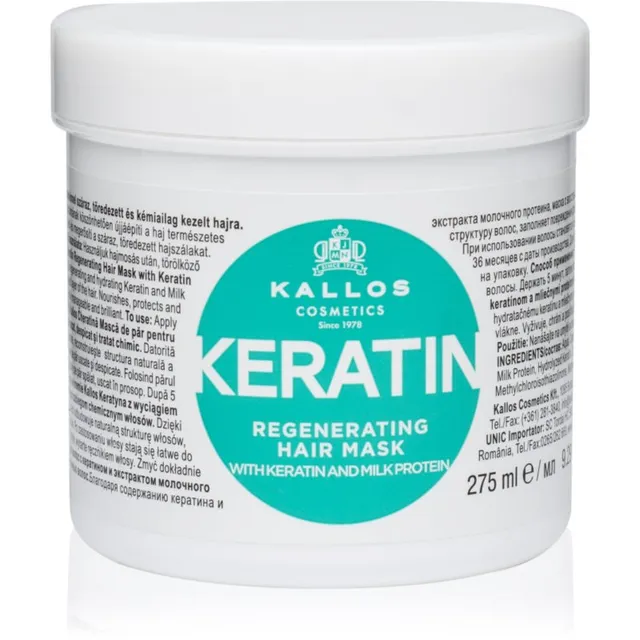 Kallos KJMN Professional Keratin Juuksemask keratiiniga 275 ml