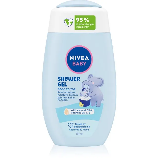 NIVEA BABY Dušigeel kehale ja juustele 200 ml