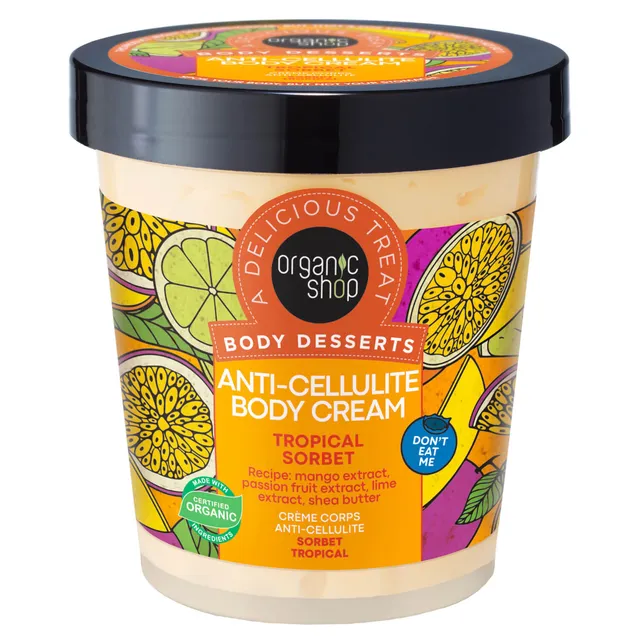 ORGANIC SHOP Body Desserts Tropical Sorbet Anti-Cellulite Body Cream 450ml