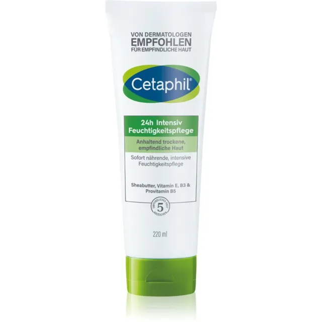 Cetaphil 24h Intensive Moisturiser Intensiivne niisutav kreem kuivale ja tundlikule nahale 220 ml