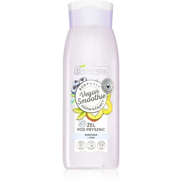 Bielenda Vegan Smoothie Blueberry + Kiwi Õrn dušigeel 400 ml