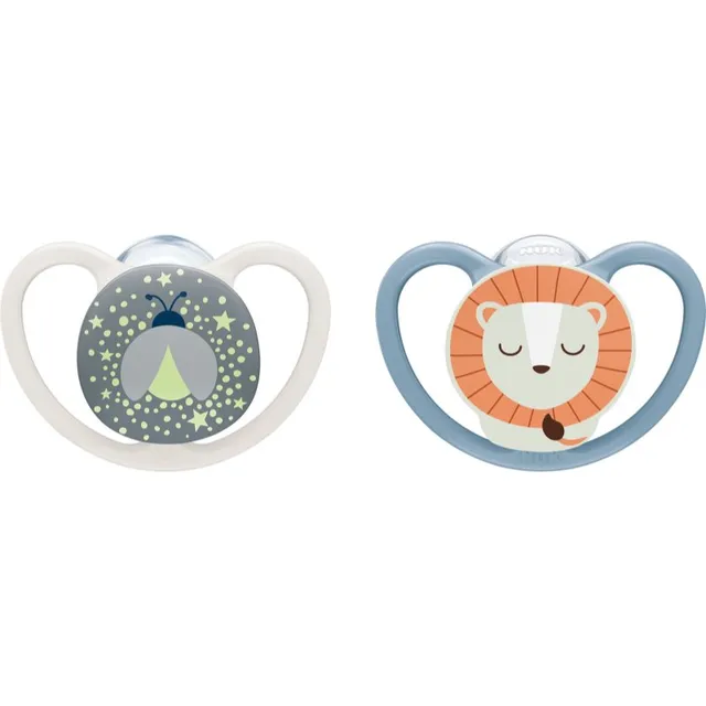 NUK Perfect Match Air Night 6-18 m lutt Firefly/Lion 2 tk