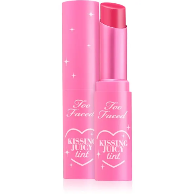 Too Faced Kissing Juicy Lip Tint Toonitud huulepalsam niisutava toimega varjund Strawberry Frosting 3 g