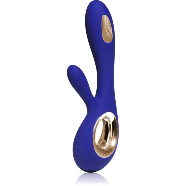 Lelo Soraya Wave kliitori stimulaatoriga vibraator Midnight Blue 21.5 cm
