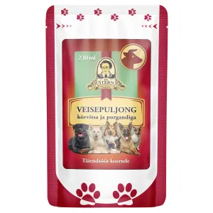 Dr.Stern veisepuljong koera 230ml kõrvi.