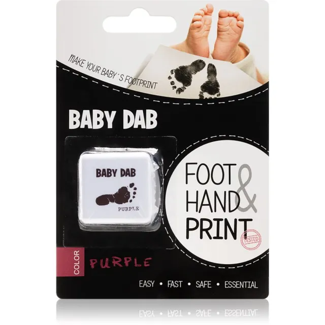 Baby Dab Foot & Hand Print Purple värv laste käe- ja jalajäljendite tegemiseks 1 tk