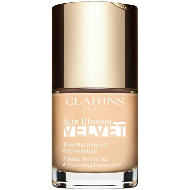 Clarins Skin Illusion Velvet Matt vedel jumestuskreem toitva toimega varjund 100.3N 30 ml