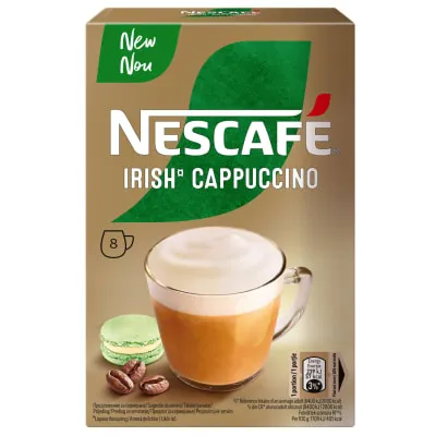 Kohv lahustuv Cappuccino Irish Nescafe 8x14g
