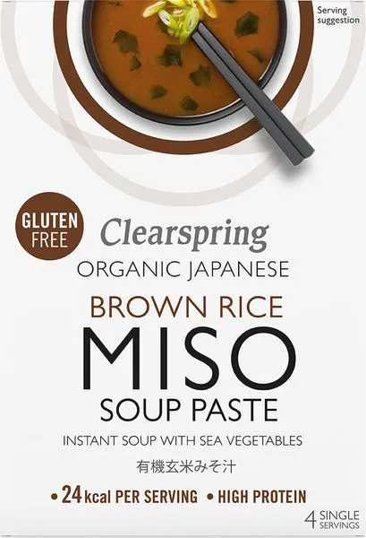 Pruun riisi "Miso" supp merevetikatega, ökoloogiline