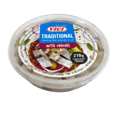 Heeringafilee tükid sib. õlis Viči 210g/130g