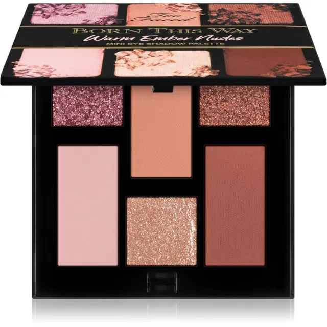 Too Faced Born This Way Natural Nudes Mini Eye Shadow Palette Lauvärvipalett varjund Warm Ember Nudes 5.7 g