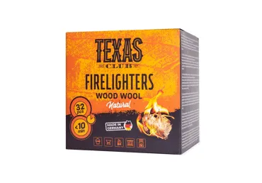 Süüterullid TEXAS CLUB Wood Wool 32tk