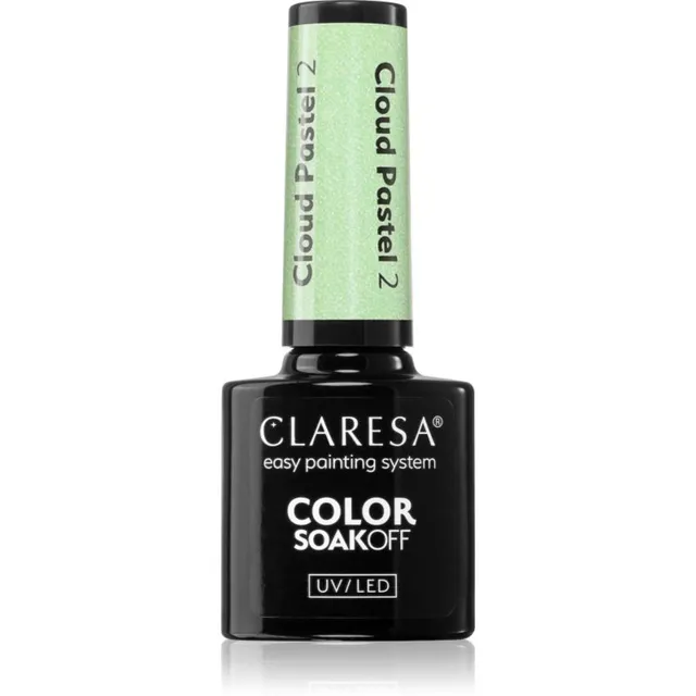 Claresa SoakOff UV/LED Color Cloud Pastel Geelküünelakk UV / LED lambiga kasutamiseks varjund 2 5 g