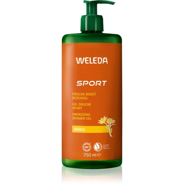 Weleda Sport Värskendav dušigeel taastava toimega Arnica, Rosemary, Lavender 750 ml