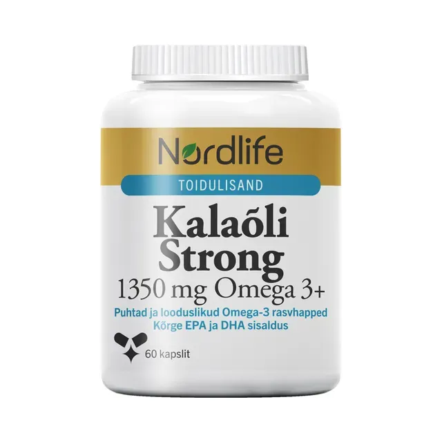 Kalaõli 1350mg kapslid N60, NORDLIFE, 85 g