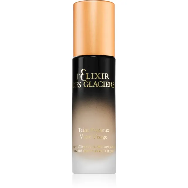Valmont l' Elixir des Glaciers Teint Précieux Täielikult kattev jumestuskreem nahka ühtlustava ja poore minimeeriva toimega varjund Sandy Beige in Par