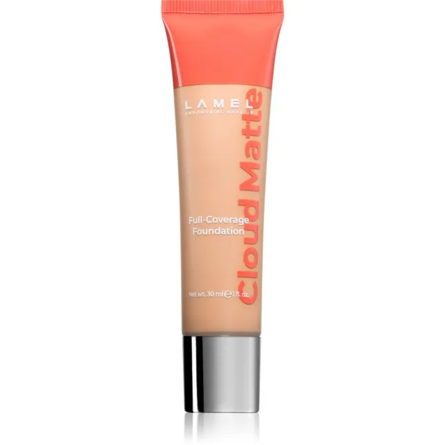 LAMEL Cloud Matte Full-Coverage Foundation Täieliku katvusega jumestuskreem matistava ilme jaoks/ matistav varjund 06N Honey 30 ml