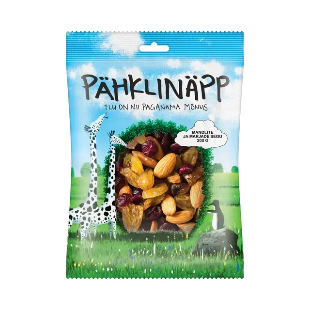 Pähklinäpp Mandlite ja marjade segu 200g