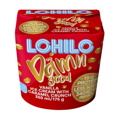 Proteiinijäätis Lohilo Dämn Good mag.a. 350ml