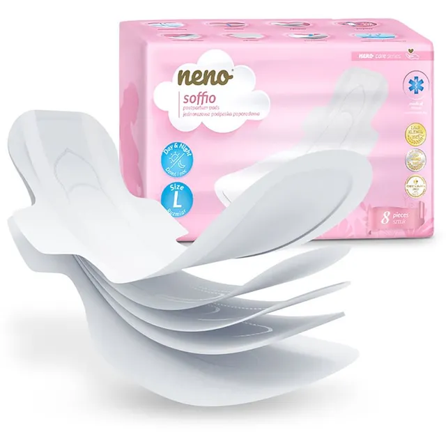 NENO Soffio raseduspadjad tiivakestega 8 tk