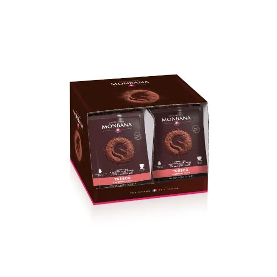 Monbana Tresor kuum šokolaad 33% kakaod doosipakid 100x25g