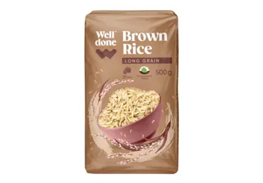 Pruun riis WELL DONE 500g