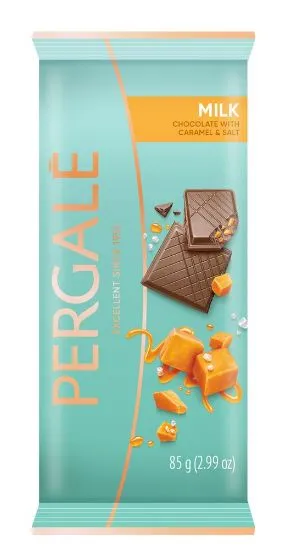 Pergale piimašokolaad krõbeda karamelli ja soolaga 85g