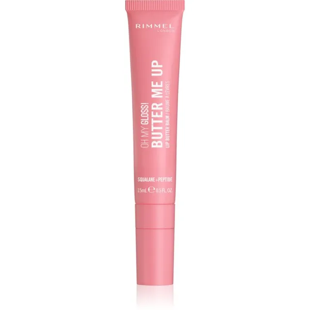 Rimmel Oh My Gloss! Butter Me Up Niisutav huulepalsam varjund 002 Bubble Gum 15 ml