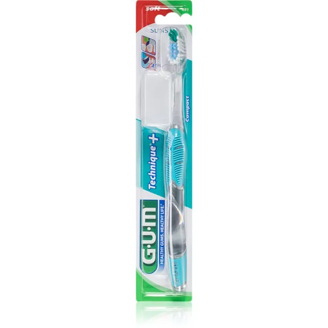 G.U.M Technique+ Compact Lühikese peaga hambahari soft 1 tk