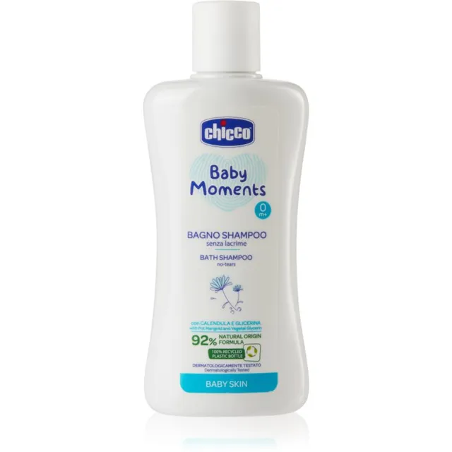Chicco Baby Moments Bath Shampoo kogukehašampoon lastele sünnist alates 200 ml
