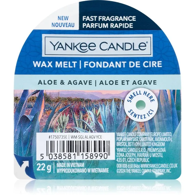 Yankee Candle Aloe & Agave sulatusvaha 22 g