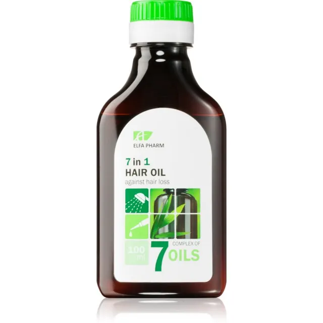Elfa Pharm Intensive Cosmetic Complex Of 7 Oils 7in1 Hair Oil Taastav juukseõli juuste väljalangemise raviks 100 ml