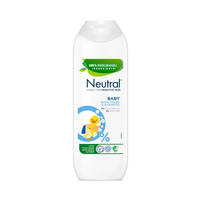 Beebi šampoon & vanni-ja pesugeel, NEUTRAL, 250 ml