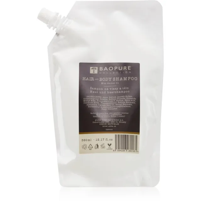Alda cosmetics Baopure Šampoon juustele ja kehale 360 ml