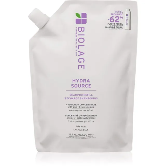 Biolage Essentials HydraSource Refill Šampoon kuivadele juustele Refill 500 ml