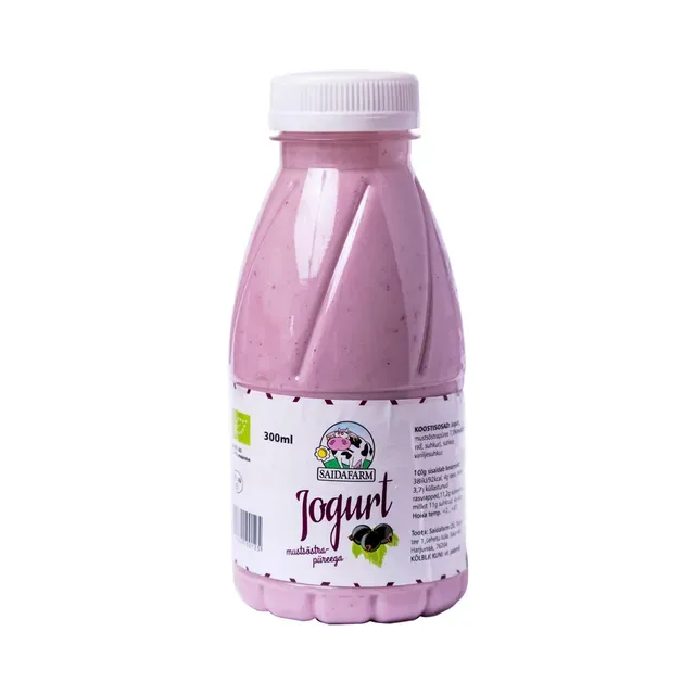 Jogurt mustsõstrapüreega, SAIDAFARM, 300 ml