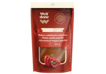 Jahvatatud magus paprika WELL DONE 60g