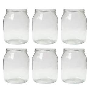 Klaaspurk kmpl 900ml 82mm keermega 6tk