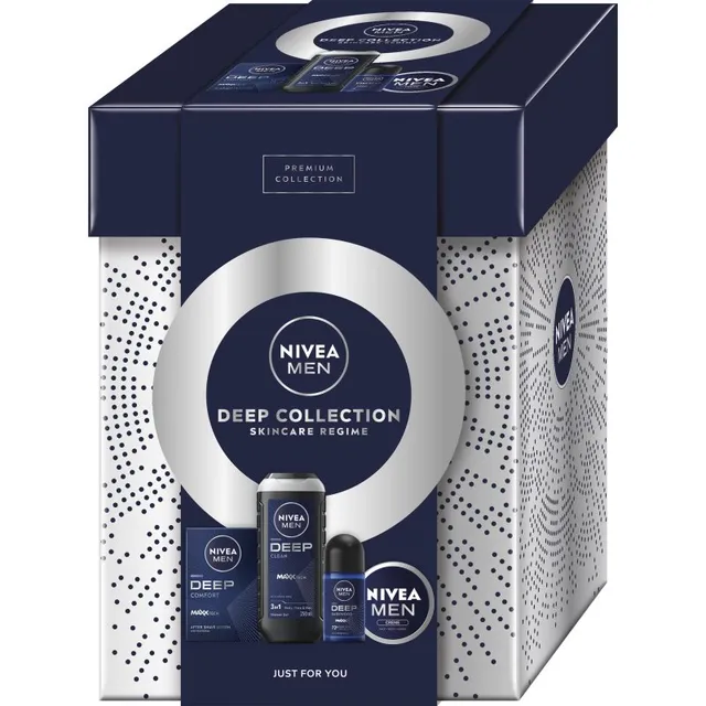 NIVEA MEN Deep Collection Kinkekomplekt kehale ja näole